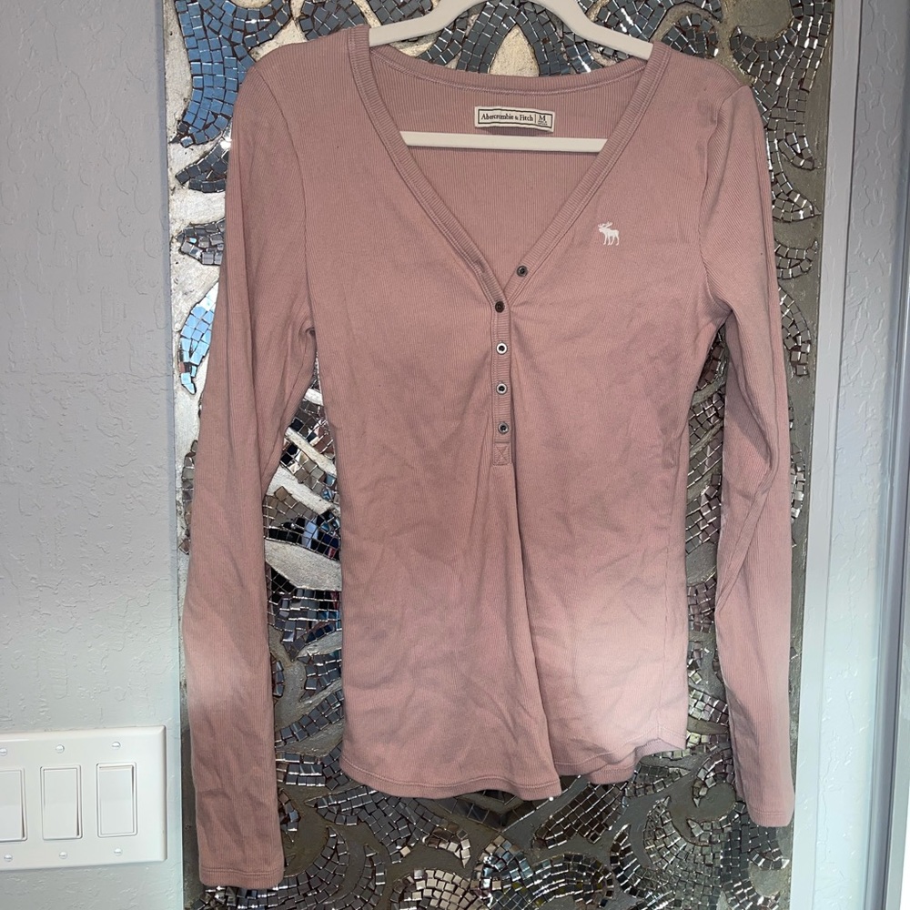 Abercrombie & Fitch Cozy Ribbed Henley